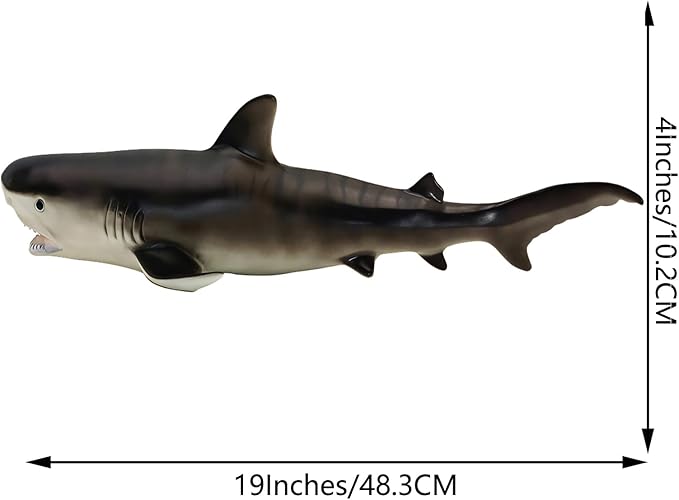 Gemini&Genius Sea Animal Tiger Whale Action Figure Soft Rubber Swimming Pool Bathtub Toys, Realistic Ocean Animals Orcas Educational and Role Play Toys for Kids and Collectors