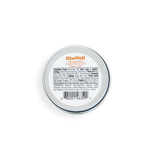 RiseWell a-HA Mint - Xylitol Mints for Dry Mouth - Hydroxyapatite Sugar Free Breath Mints - Promotes Remineralization, On-The-Go Oral Fresh Breath Mint, 30 Count