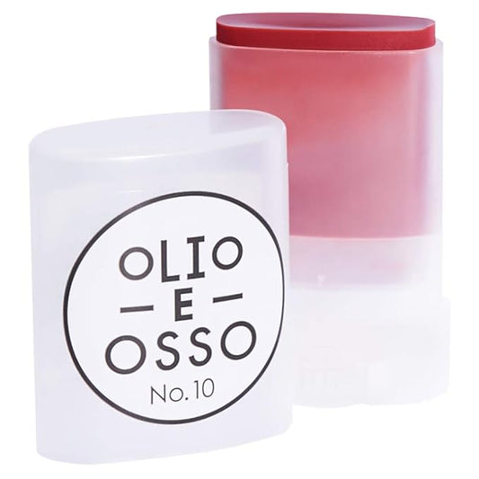 Olio E Osso - Natural Lip + Cheek Balm | Natural, Non-Toxic, Clean Beauty (No. 10 Tea Rose, 0.35 oz | 10 g)