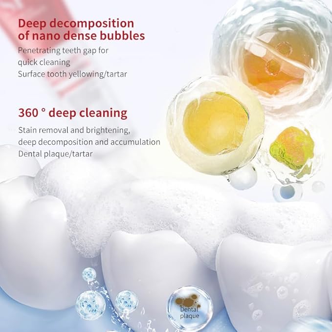 SP-8 Probiotics Whitening Toothpaste - Probiotics for Teeth Whitening and Gum Health - Enamel-Safe, Fluoride-Free, Double Mint Flavor,Fresh Breath-2pcs