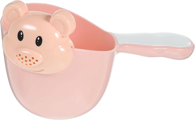Kisangel Baby Shampoo Rinse Cup Large Capacity Pp Thickened Material Comfortable Round Handle Tear-Free Hair Wash Scoop for Infant Bath Safety