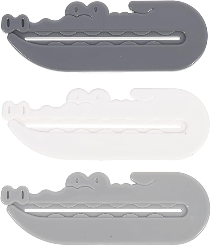 Healifty Toothpaste Tube Squeezer Kit 3Pcs Toothpaste Roller Tool for Kids and Bathroom Use Saver Silicone Cover Dispenser Bathroom Accessory