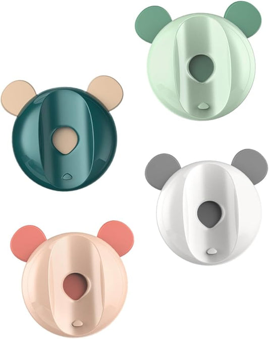 4pcs Magnetic Toothbrush Holders Space-Saving Wall-Mounted Racks with Strong Magnet Safe Material Fit for Various Toothbrush Mixed Colors for Bathroom Decor