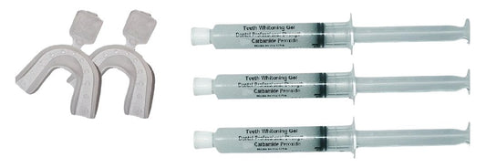 44% 30cc Total Optimized Strongest Professional Strength Carbamide Peroxide Teeth Whitening Gel Syringe Kit Trays and Shade Guide