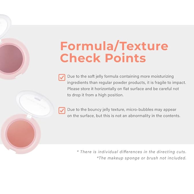 A'PIEU Juicy-Pang Jelly Blusher [RD01] – Soft Touch Blush for Cheek with Combined Cream & Powder Texture for Natural Dewy-Finish, No Fall-Out. 0.17 oz