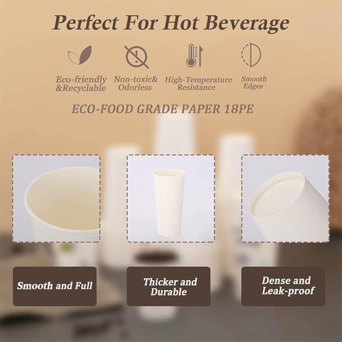 Lamosi 300 Pack 3 oz Paper Cups for Bathroom, Disposable Small Mouthwash Cup, 3oz Mini Espresso Cups for Travel, Party, Picnics, Home, Applicable to Cup Dispenser