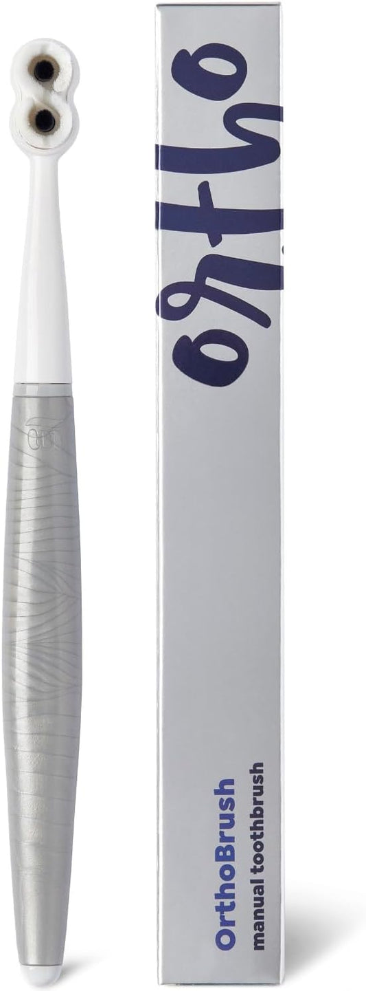 SuperMouth OrthoBrush Manual Toothbrush – Soft Bristles for Braces, Deep Clean Around Brackets & Wires, Conform to Teeth’s Curves & Protects Against Cavities & Stains