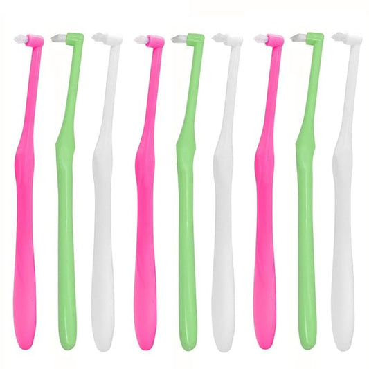 Angzhili 9-Piece Interspace Toothbrush Set - Tapered Orthodontic Brushes for Hard-to-Reach Areas, Gap Toothbrush for Braces, Bridges & Implants