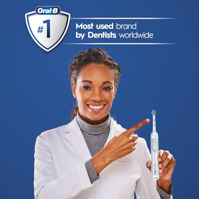 Oral-B Genius X Limited Rechargeable Electric Toothbrush with 1 Replacement Brush Head, Travel Case, White