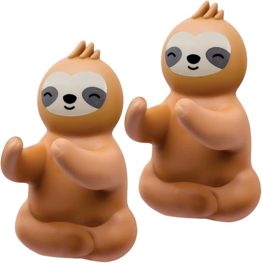 Cute Sloth Waterproof Self-Adhesive Shower Hook Set, Funny Sloth Razor Holder Bathroom Accessories for Men Women Sloth Lover, Sloth Lover Gifts for Women Men, Sloth Bathroom Decor