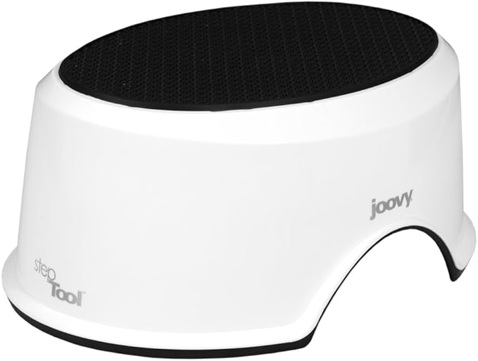 Joovy StepTool Toddler Step Stool with No-Slide Grips on Top and Bottom and Sturdy, Stackable Design, Holds Up to 300 lb. - BPA, PVC & Phthalate Free