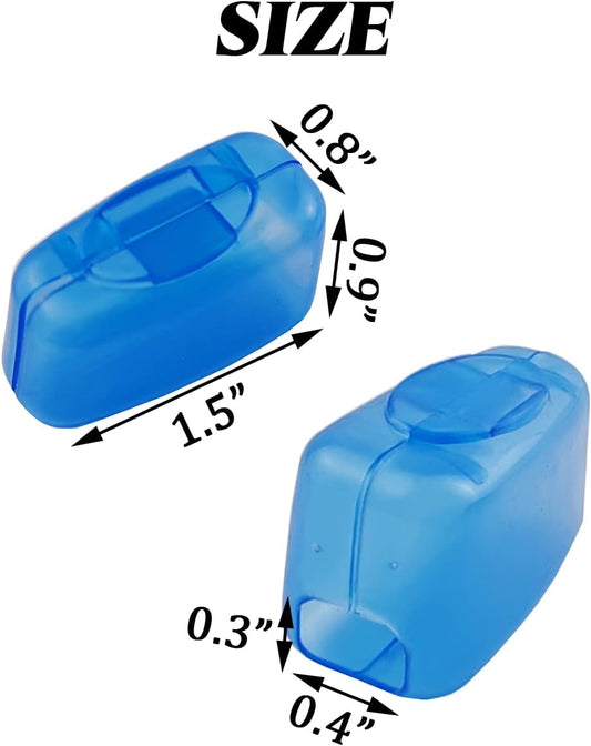 100PCS Portable Toothbrush Containers Travel Toothbrush Cap Cover Tooth Brush Caps Convenient for Travel, Home, Office and Hotel Use