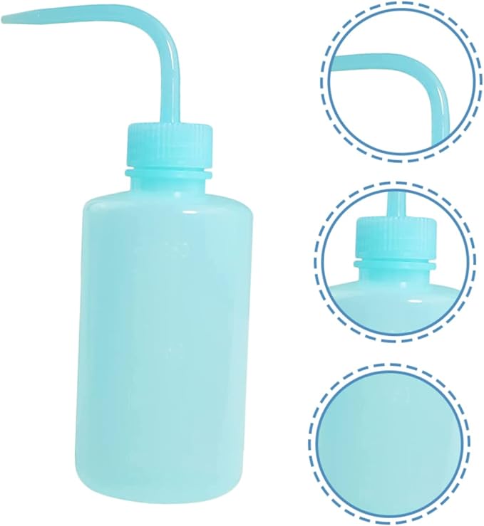 4pcs Eyelash Cleaning Squeeze Diffuser Bottle Portable Rinse Bottles for Controlled Liquid Dispensing for Tattoo Artists and Hairdressers