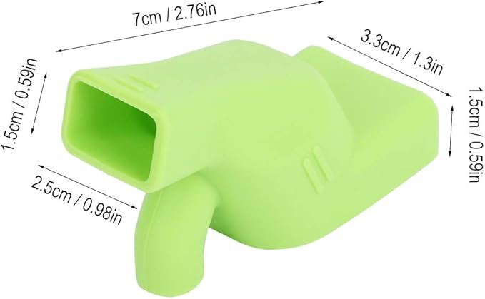 Alvinlite Faucet Extender for Toddlers,Silicone Sink Extender Cute Faucet Cover Kids Hand Wash Helper Water Spout Extender for Bathroom Sink Kitchen Counter(Green)