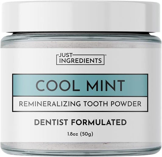 Remineralizing Tooth Powder – Fluoride-Free Natural Oral Care – Gently Cleans & Whitens – Supports Strong Teeth & Fresh Breath – Vegan, Non-GMO, Made with Clean Ingredients (Regular, REMINERALIZING)