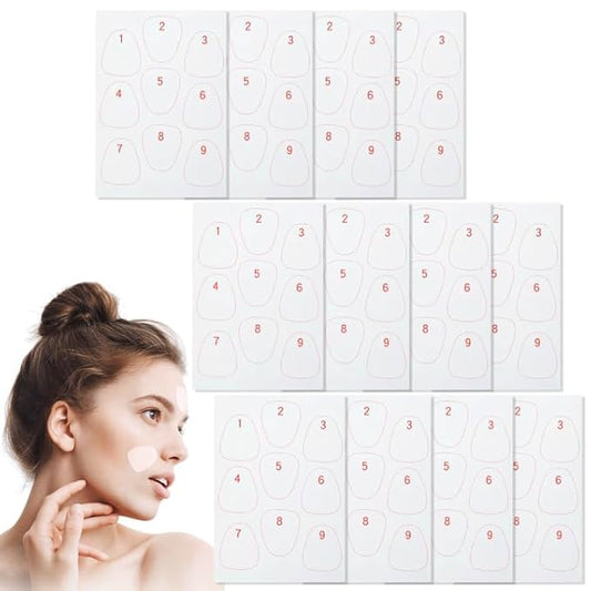 108PCS Smile Line Wrinkle Patches, Facial Frown Crows Feet Wrinkle Patches