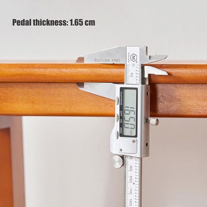 Flip N' Step Wooden Step Stool - Solid Pine, Non-Slip & Foldable | Kids Safety Stool for Kitchen, Bathroom | Display Shelf for Home Decor(Brown 3 Layers)