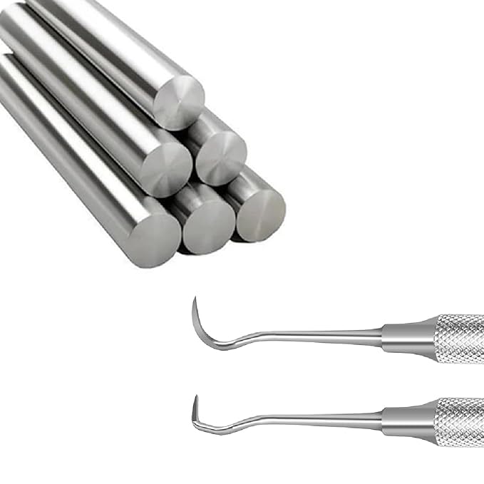 Stainless Steel Dental Kit - 6 Pack Dental Tools with Tooth Mirror, Dental Hygiene Kit for Adults, Kids, Dogs with Mirror, Picks, Travel Case (S)