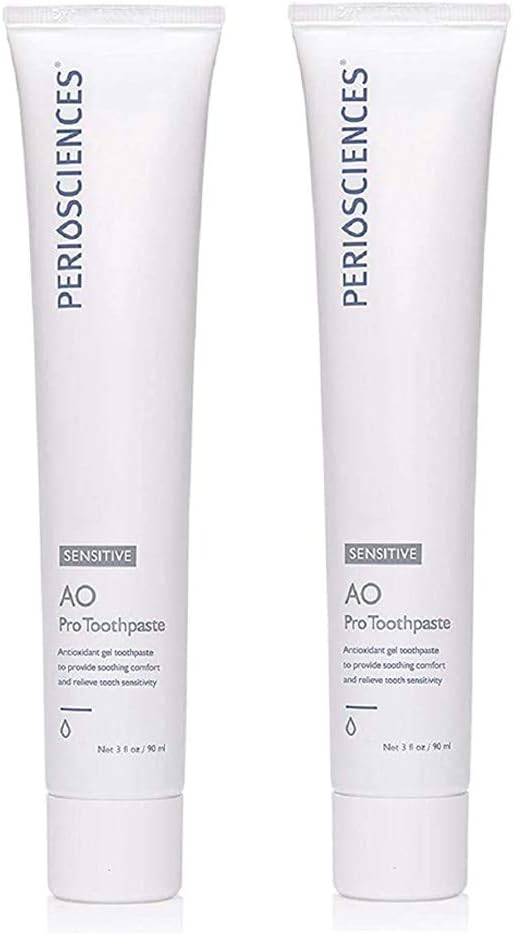 PerioSciences Sensitive AO Pro Toothpaste with Nano Hydroxyapatite 3 fl oz / 90ml - Pack of 2