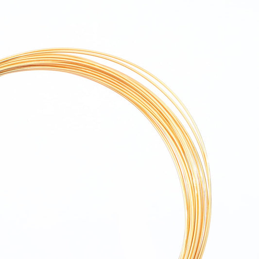 18K Gold Plated Wire 0.6mm 5 Meters Bead Cord for Bracelet Necklace Charm Beading Jewelry Making Findings