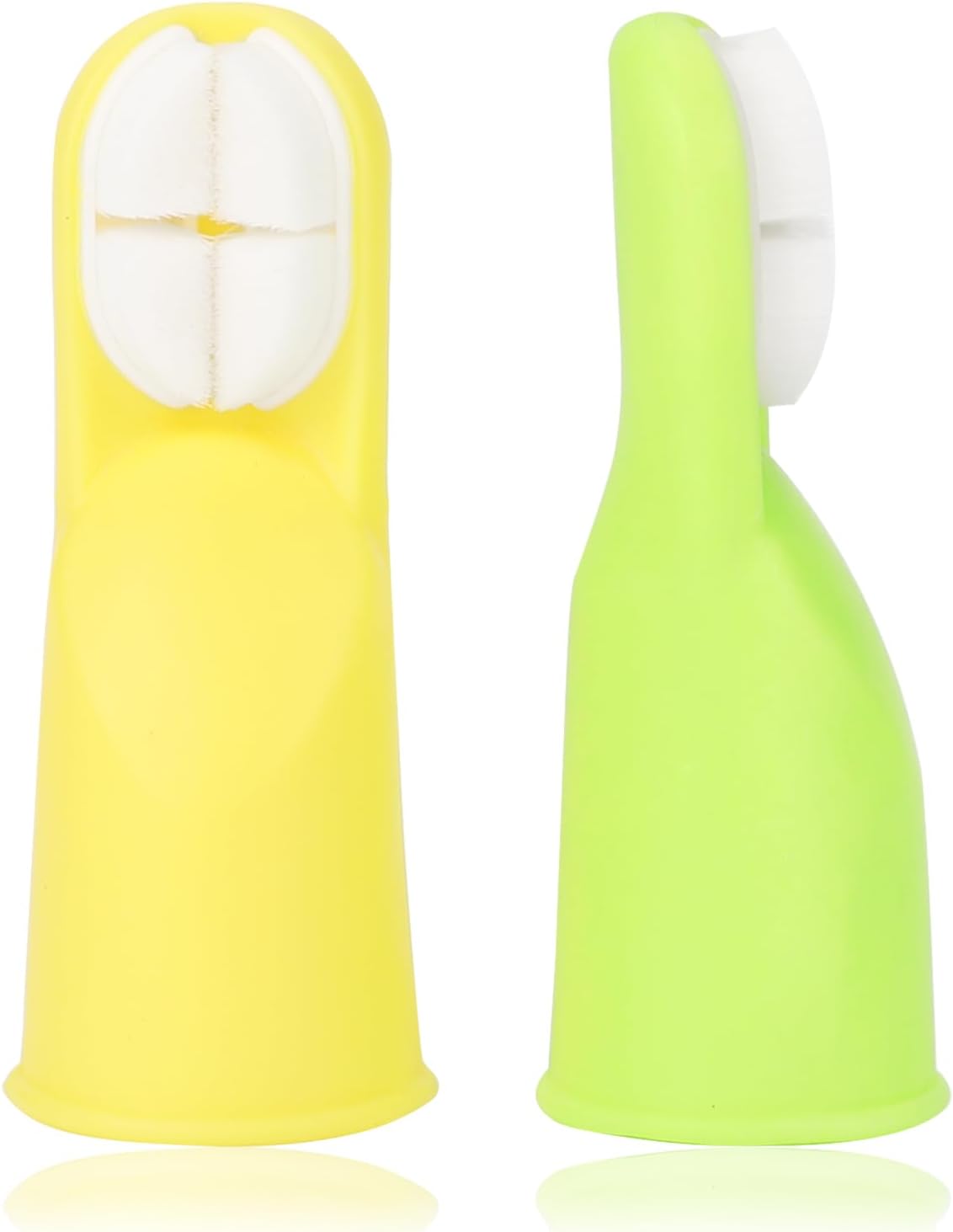 Socub Baby Finger Toothbrush, 2Pcs Upgraded First Finger Toothbrush for Infants & Toddlers, Training Toddler Tooth Brush for Gentle Oral Care, Cleans All Sides at Once, BPA Free, 3Month+