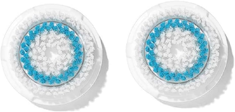 Brush Head Replacement Compatible with Clarisonic Mia 1, Mia 2, Mia Fit, 2 Pack, Deep Pore Facial Cleansing Replacement Head