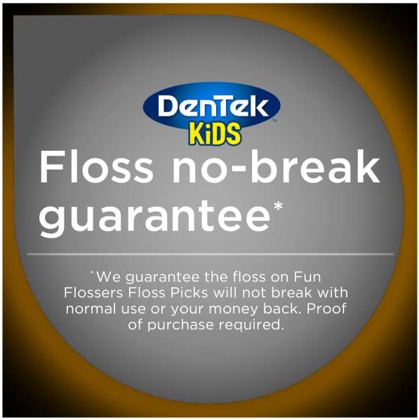 DenTek, Kids Fun Flossers, Removes Food & Plaque, 40 Count (Pack of 1)