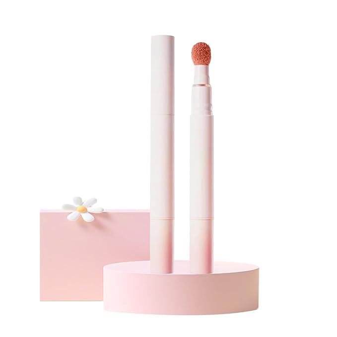 Cushion Lip Powder Cream, Matte Lip Cream - Long-Lasting & Smooth Skin, Non-Drying, Moisturizing Non-Fading Lipstick, CreaM Velvet Finish, Lightweight (N05 Peach)