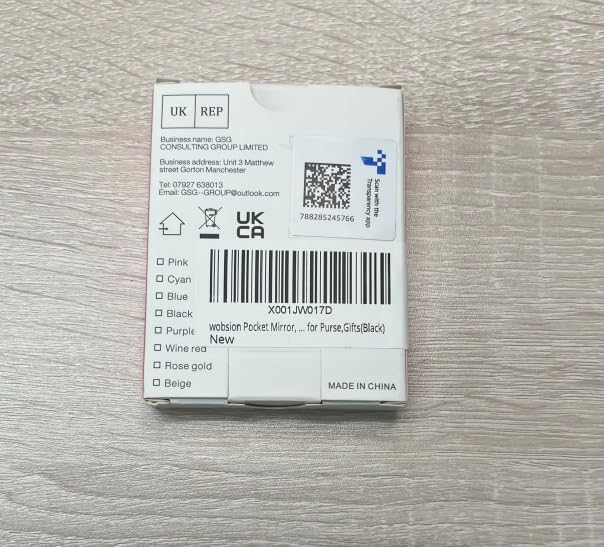 WOBSION Small Mirror with Lights,LED Compact Makeup Mirror,1x/3x Mini Travel Mirror with Magnification,Portable for Purse,Pocket,Gifts for Girls,Black