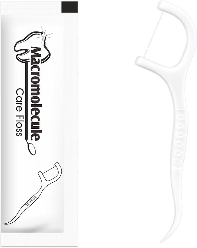 500 Count Floss Picks Individually Wrapped,Portable Flossers for Adults,Suitable for Oral Care in Restaurants, Travel, Hotels and Offices