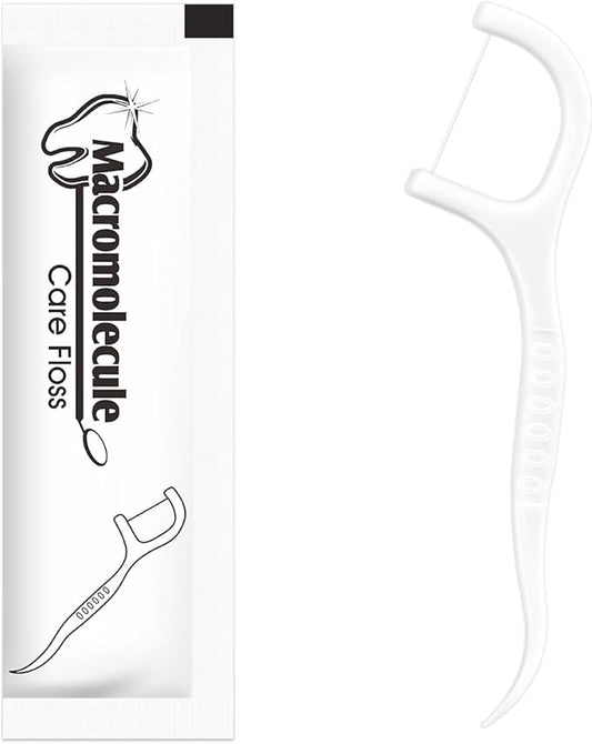 500 Count Floss Picks Individually Wrapped,Portable Flossers for Adults,Suitable for Oral Care in Restaurants, Travel, Hotels and Offices