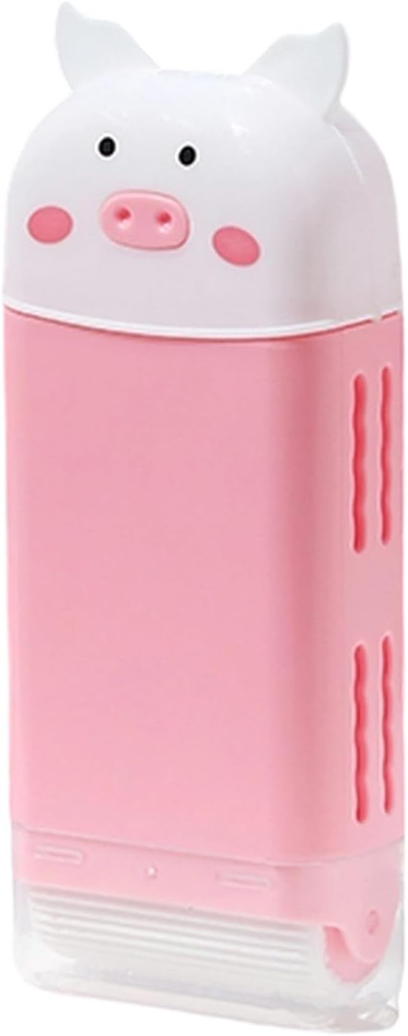 Piggy Shape Soap Dispenser Foam Maker for Bathroom Travel Portable Kids Friendly Household Cleaning Cute Design Soap Case for Bathroom