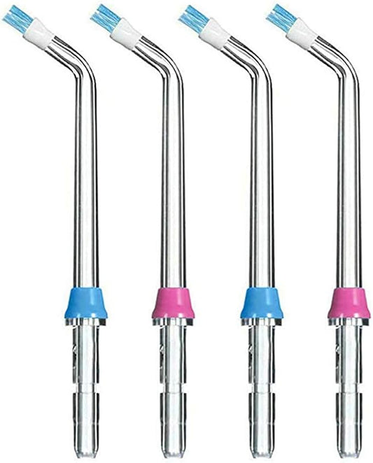 Plaque Removal Replacement Tips Compatible with Waterpik Water Flossers and Other Brand Oral Irrigators, Water Flosser Tip Replacement, Plaque Remove Brisles Tips(4-Pack)