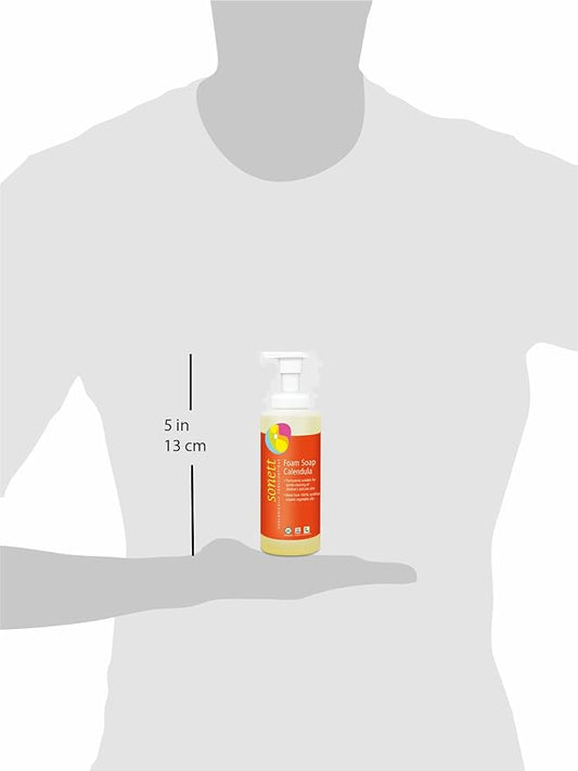 Sonett Organic Foam Soap Calendula for children liquid body care suitable for hands, face and body (1 Count) Certified Organically Grown