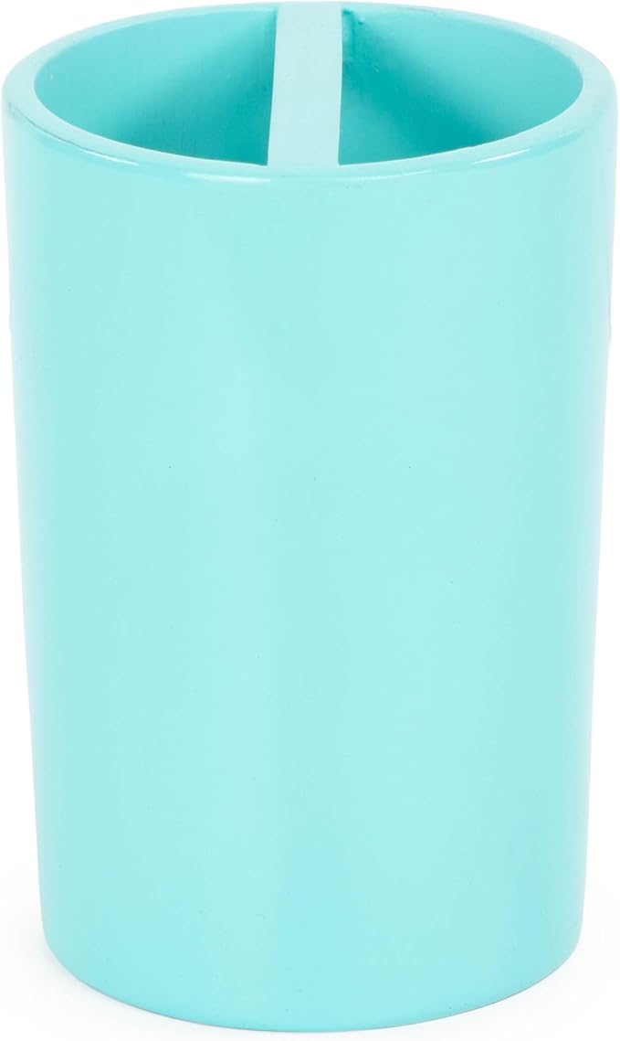 Jay Franco Bluey Toothbrush Holder - Blue Resin Pencil Holder/Bathroom Tumbler Features Bluey & Bingo - Fun Toothbrush Holder for Kids