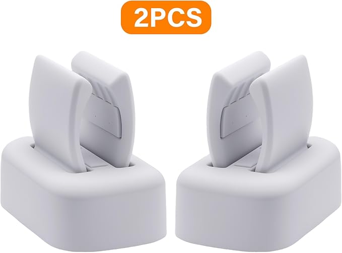 2 Pcs Toothbrush Holder Wall Mounted – Self Adhesive Multi-Function Organizer for Bathroom, Dorm, Kitchen, and More (White) (2)