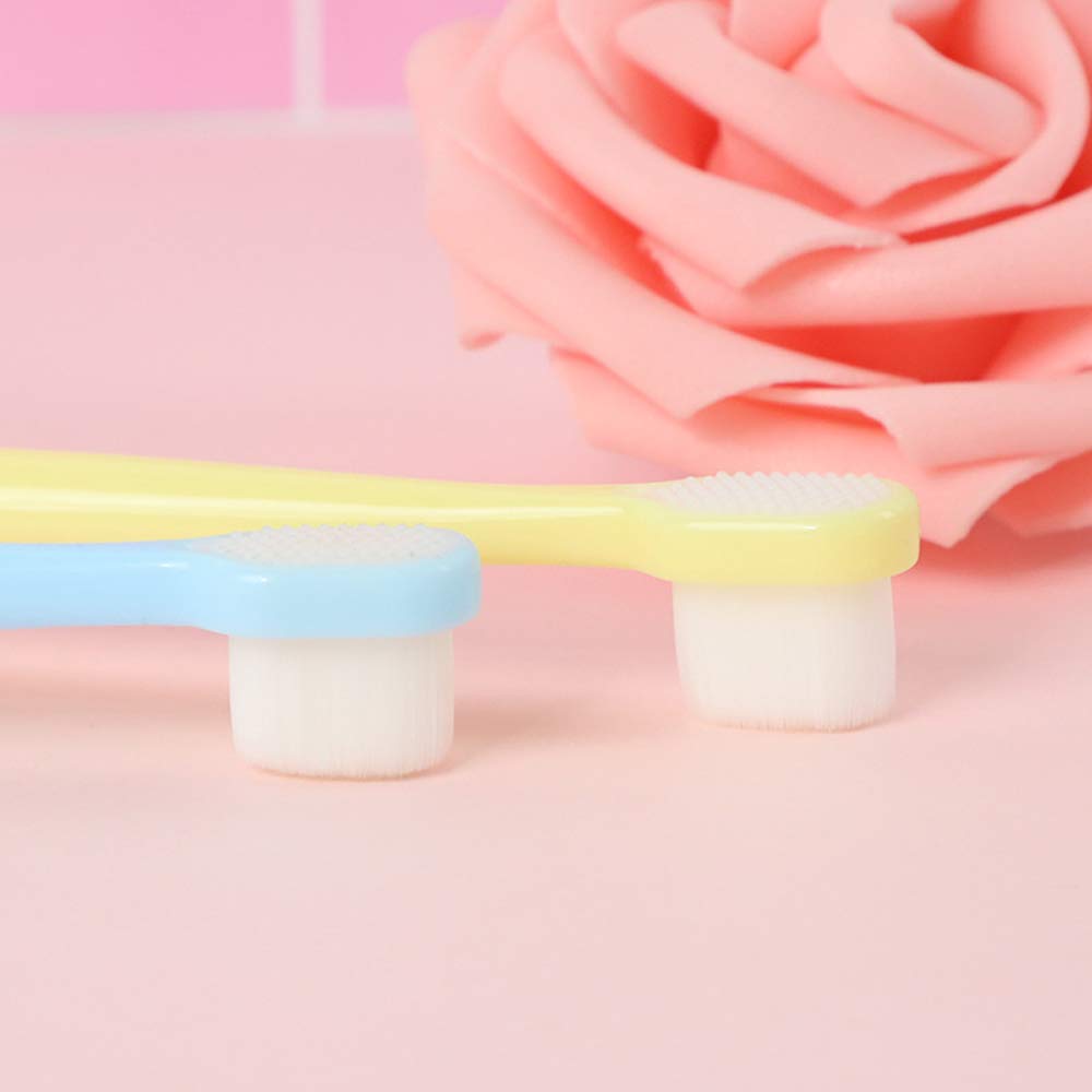 EasyHonor Baby & Toddler Extra Soft Toothbrush for Age 4-12 Years Old, with 10000 Soft Floss Bristle for Baby Gum Care. (6Pcs)