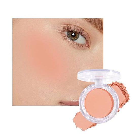 Matte Powder Blush for Cheeks – Long Lasting Natural Face Blusher Makeup, Lightweight Blendable Cheek Color for Women, Vegan & Cruelty-Free – #13 Nude