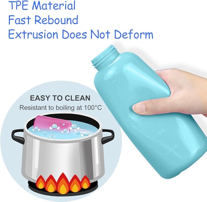 Handheld Personal Bidet Bottle, Bottle for Gentle Postpartum Care and Cleansing, Feminine Care， Personal Perineum Cleansing, 500Ml Portable Bidet Travel Bidet（Green）, Resistant to 100ºC,Bonus Bag