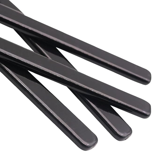 Bamboo Toothbrush Soft Bristles Manual Toothbrush Adult Toothbrush Pack of 4 Painted Black