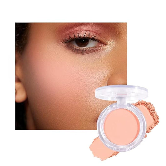 Matte Powder Blush for Cheeks – Long Lasting Natural Face Blusher Makeup, Lightweight Blendable Cheek Color for Women, Vegan & Cruelty-Free – #06 Nude Beige Pink