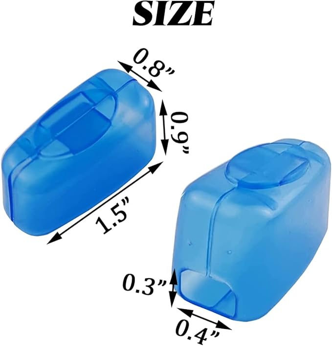 TIHOOD 100PCS Travel Toothbrush Head Covers, Portable Toothbrush Pod Caps Case Protector for Home and Outdoor