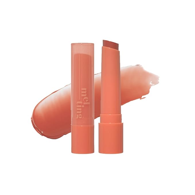 Etude Ginger Sugar Melting Balm Stick 03 Bare Peach | Tinted Moisturizing Lip balm | Natural Ingredients Hydrate Ginger, Sugar, Shea Butter Moisturizing Relaxing Effect | K-Beauty