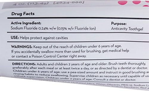 PRO-SYS® Kids Bubblegum Fluoride Toothpaste Toothgel - ADA Accepted (3 Pack)