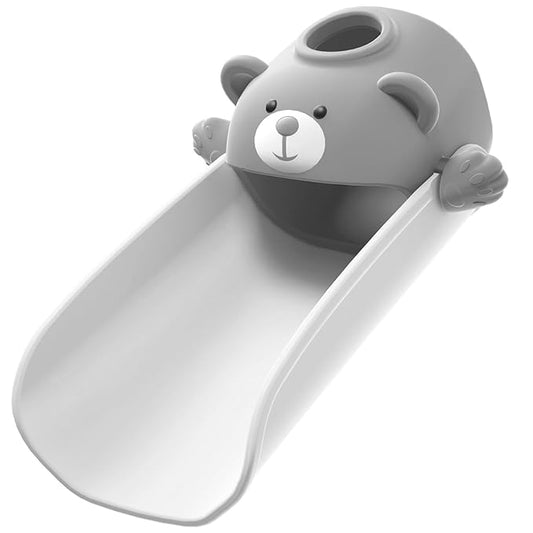 Skyroku Faucet Extender for Toddlers, Sink Extenders with Temperature Sensitive for Kids Hand Washing Sink Faucet Extension,Suitable for Bathroom Sink, Kitchen,Bathtub (Grey)