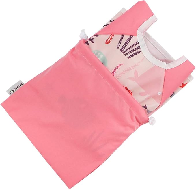 Infant Toddler Baby Waterproof Sleeved Bib, Bib with Sleeves&Pocket, 6-24 Months