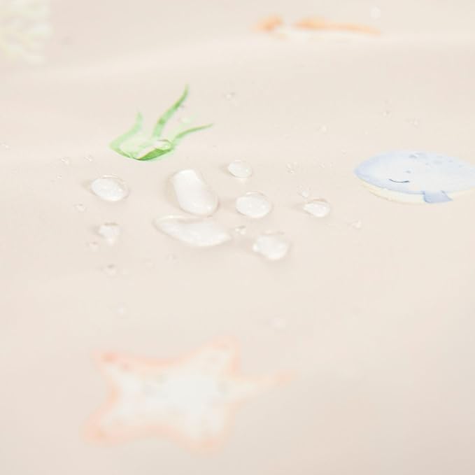 Ali+Oli Smock Bibs for Babies, BPA-Free Oeko-Tex Certified, Waterproof Baby Smock, Machine Washable, Toddlers Ages 6m+