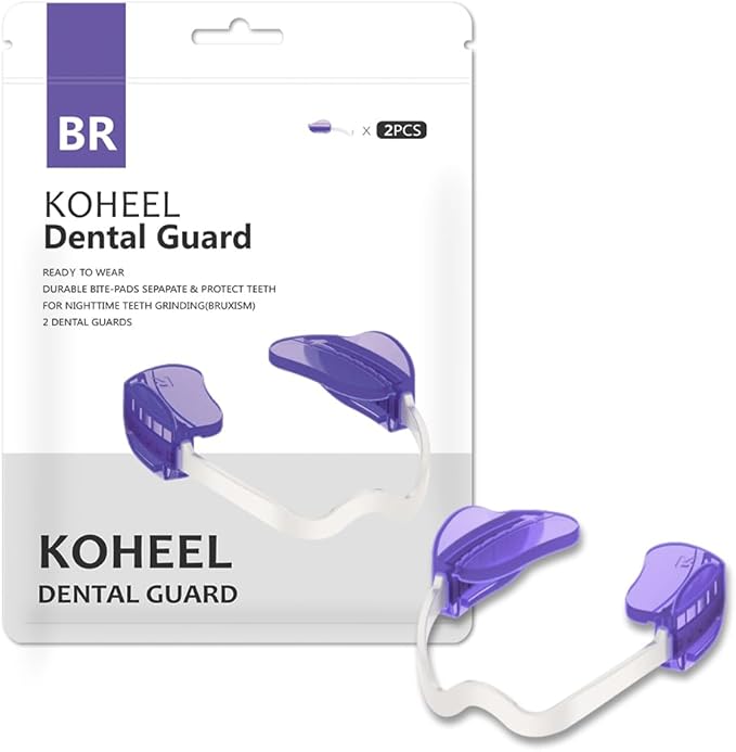 KOHEEL Adjustable Mouth Guard for Teeth Grinding and Clenching, No Boiling Night Guard, Stop Bruxism Dental Guard (2 Count)