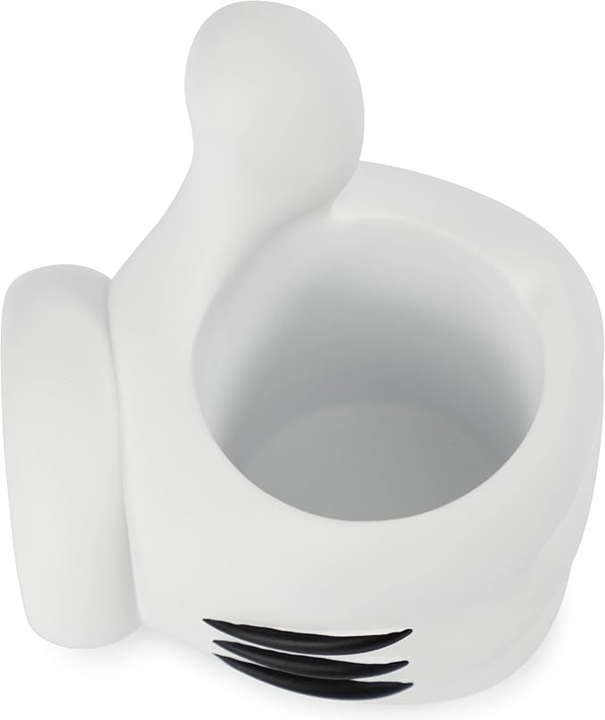 Jay Franco Disney Mickey Mouse Tumbler - White Resin Toothbrush/Pen Holder - Bathroom Décor