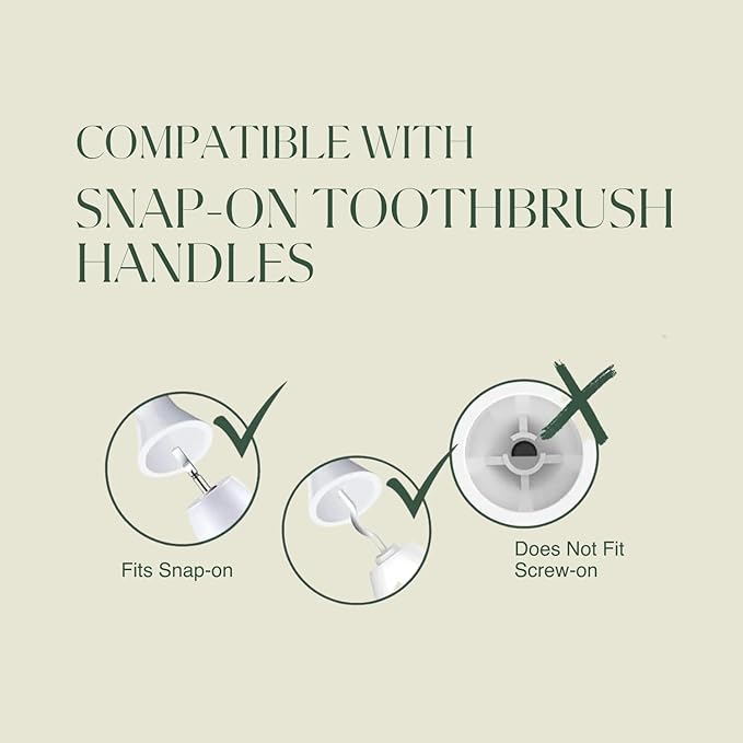 Plus Ultra Eco Friendly Toothbrush Replacement Heads 3 Pack | Designed for Sonic Powered Electric Toothbrushes | Made with Recycled Plastic | Soft Toothbrush for Sensitive Teeth